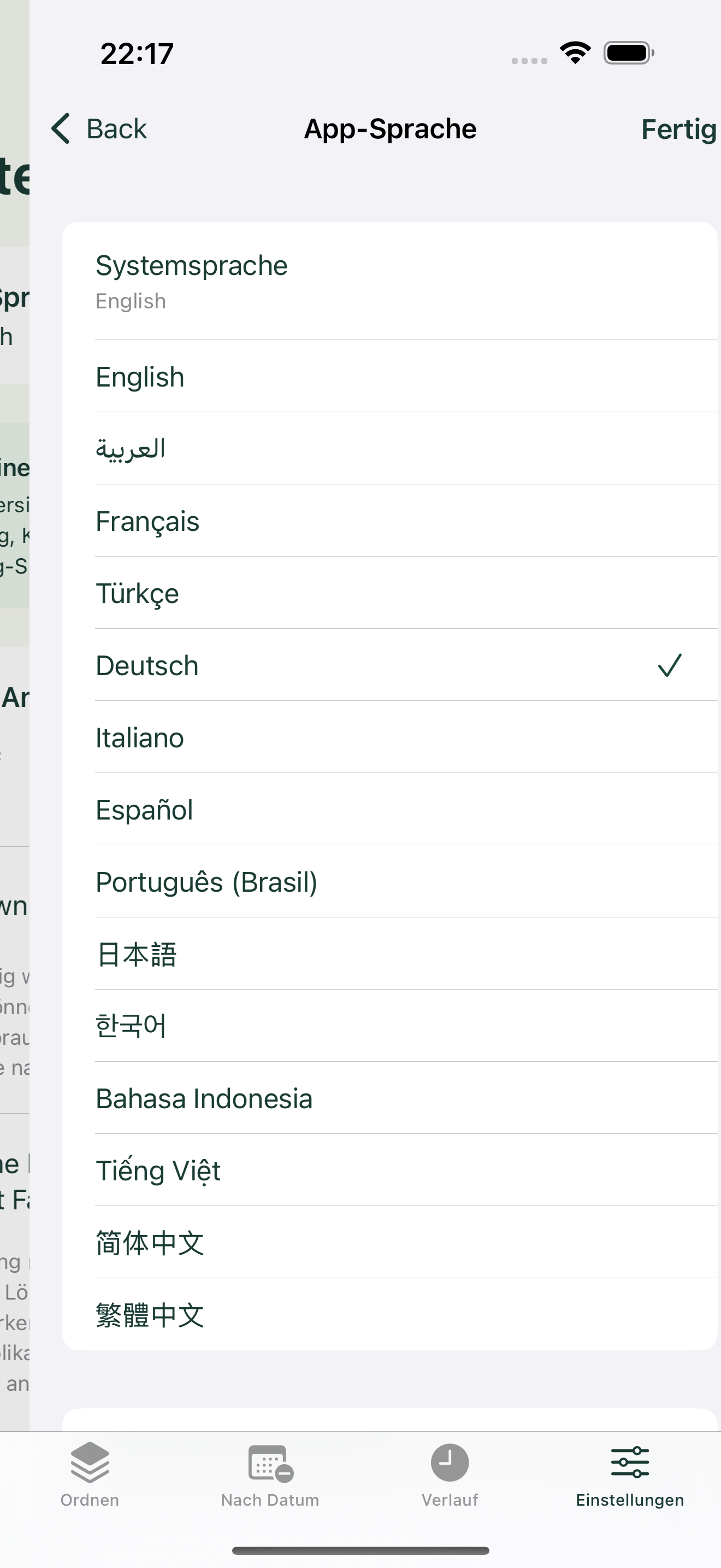 Deine Sprache, deine Wahl