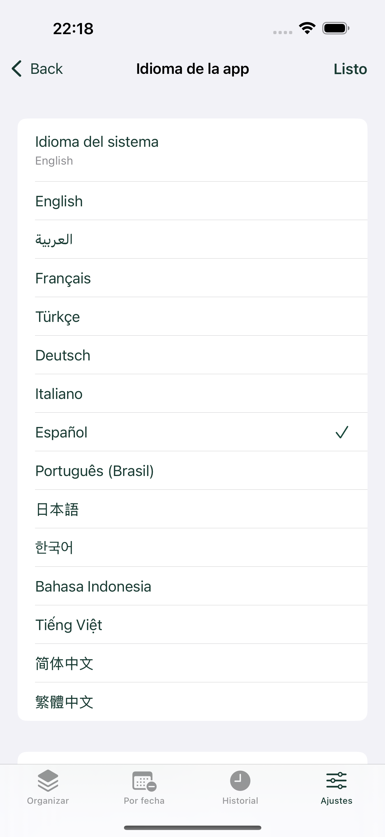 Tu idioma, tu elección