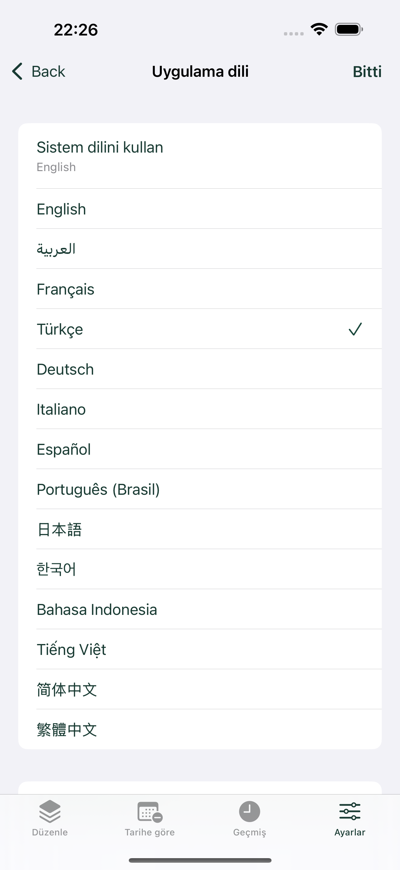 Diliniz, seçiminiz